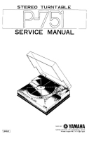 Yamaha P-751 - Service Manual